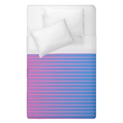 Turquoise Pink Stripe Light Blue Duvet Cover (single Size) by Mariart