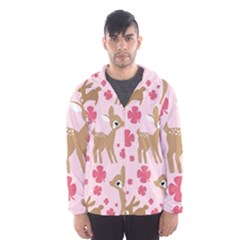 Preety Deer Cute Hooded Wind Breaker (men) by Nexatart