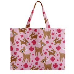 Preety Deer Cute Zipper Mini Tote Bag by Nexatart