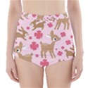 Preety Deer Cute High-Waisted Bikini Bottoms View1