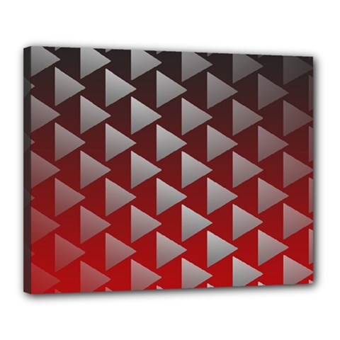 Netflix Play Button Pattern Canvas 20  X 16  by Nexatart