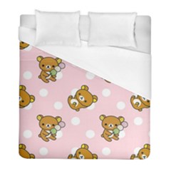 Kawaii Bear Pattern Duvet Cover (full/ Double Size) by Nexatart