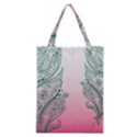 Toggle The Widget Bar Leaf Green Pink Classic Tote Bag View1