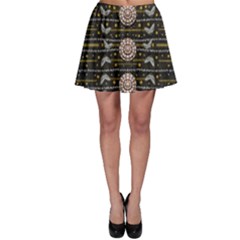 Pearls And Hearts Of Love In Harmony Skater Skirt by pepitasart