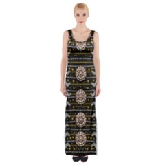 Pearls And Hearts Of Love In Harmony Maxi Thigh Split Dress by pepitasart