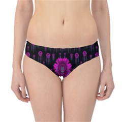 Wonderful Jungle Flowers In The Dark Hipster Bikini Bottoms by pepitasart