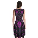 Wonderful Jungle Flowers In The Dark Sleeveless Chiffon Dress   View2