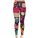 Cute Colorful Doodles Colorful Cute Doodle Paris Leggings  View1