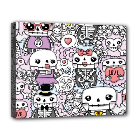 Kawaii Graffiti And Cute Doodles Deluxe Canvas 20  X 16   by Nexatart