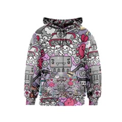 0 Sad War Kawaii Doodle Kids  Zipper Hoodie by Nexatart