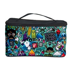 Colorful Drawings Pattern Cosmetic Storage Case by Nexatart