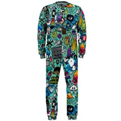 Colorful Drawings Pattern Onepiece Jumpsuit (men)  by Nexatart