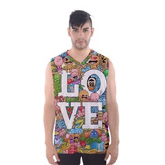 Doodle Art Love Doodles Men s Basketball Tank Top by Nexatart