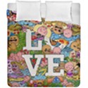 Doodle Art Love Doodles Duvet Cover Double Side (California King Size) View2