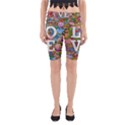 Doodle Art Love Doodles Yoga Cropped Leggings View1