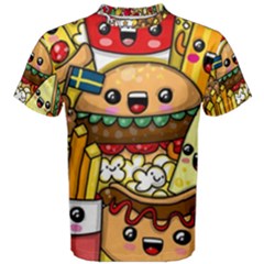 Cute Food Wallpaper Picture Men s Cotton Tee by Nexatart