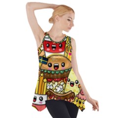 Cute Food Wallpaper Picture Side Drop Tank Tunic by Nexatart