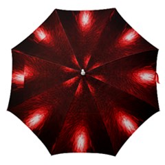 Box Lights Red Plaid Straight Umbrellas by Mariart