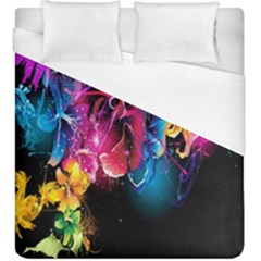 Abstract Patterns Lines Colors Flowers Floral Butterfly Duvet Cover (king Size) by Mariart