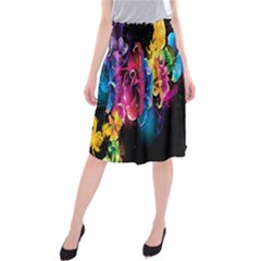 Abstract Patterns Lines Colors Flowers Floral Butterfly Midi Beach Skirt by Mariart