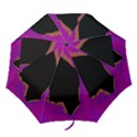 Buffalo Fractal Black Purple Space Folding Umbrellas View1