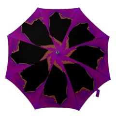 Buffalo Fractal Black Purple Space Hook Handle Umbrellas (small) by Mariart