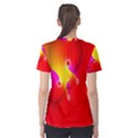 Complex Orange Red Pink Hole Yellow Women s Sport Mesh Tee View2