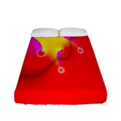 Complex Orange Red Pink Hole Yellow Fitted Sheet (full/ Double Size) by Mariart