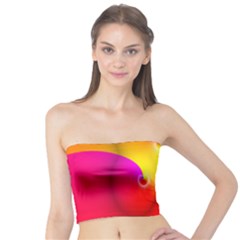 Complex Orange Red Pink Hole Yellow Tube Top by Mariart