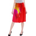 Complex Orange Red Pink Hole Yellow Midi Beach Skirt View1