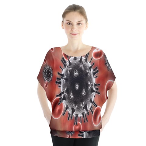 Cancel Cells Broken Bacteria Virus Bold Blouse by Mariart