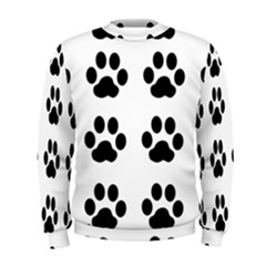 Claw Black Foot Chat Paw Animals Men s Sweatshirt by Mariart