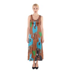 Zebra Horse Animals Sleeveless Maxi Dress by Mariart