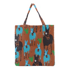 Zebra Horse Animals Grocery Tote Bag by Mariart