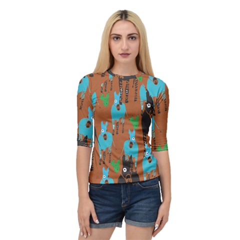 Zebra Horse Animals Quarter Sleeve Tee by Mariart