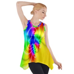 Complex Orange Red Pink Hole Yellow Green Blue Side Drop Tank Tunic by Mariart