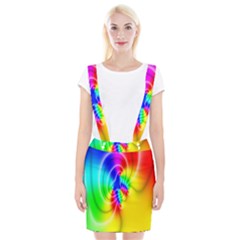 Complex Orange Red Pink Hole Yellow Green Blue Braces Suspender Skirt by Mariart