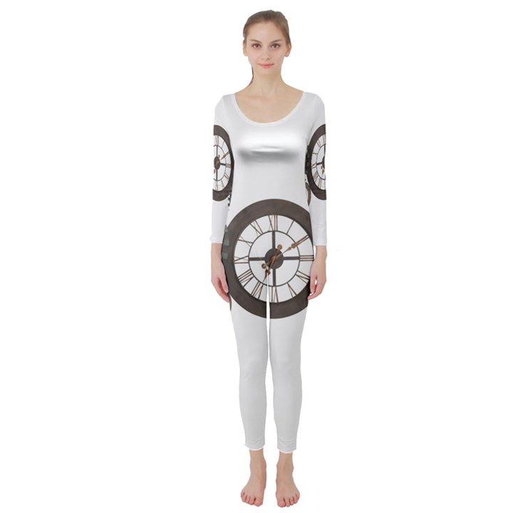 Hour Time Iron Long Sleeve Catsuit