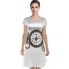 Hour Time Iron Cap Sleeve Nightdress by Mariart