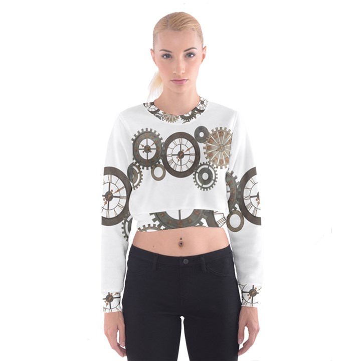 Hour Time Iron Cropped Sweatshirt