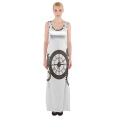 Hour Time Iron Maxi Thigh Split Dress by Mariart