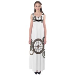 Hour Time Iron Empire Waist Maxi Dress by Mariart