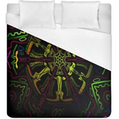 Inner Peace Star Space Rainbow Duvet Cover (king Size) by Mariart