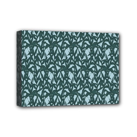 Interstellar Blog Tree Leaf Grey Mini Canvas 7  X 5  by Mariart