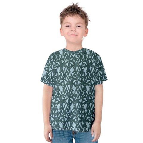 Interstellar Blog Tree Leaf Grey Kids  Cotton Tee by Mariart