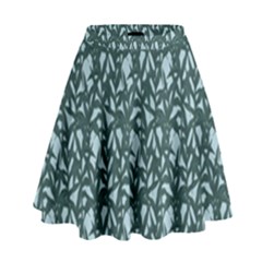 Interstellar Blog Tree Leaf Grey High Waist Skirt by Mariart