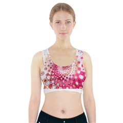 Hple Plaid Chevron Pink Red Sports Bra With Pocket by Mariart