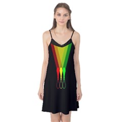 Lamp Colors Green Yellow Red Black Camis Nightgown by Mariart