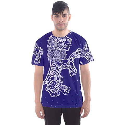 Leo Zodiac Star Men s Sport Mesh Tee by Mariart