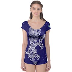 Leo Zodiac Star Boyleg Leotard  by Mariart